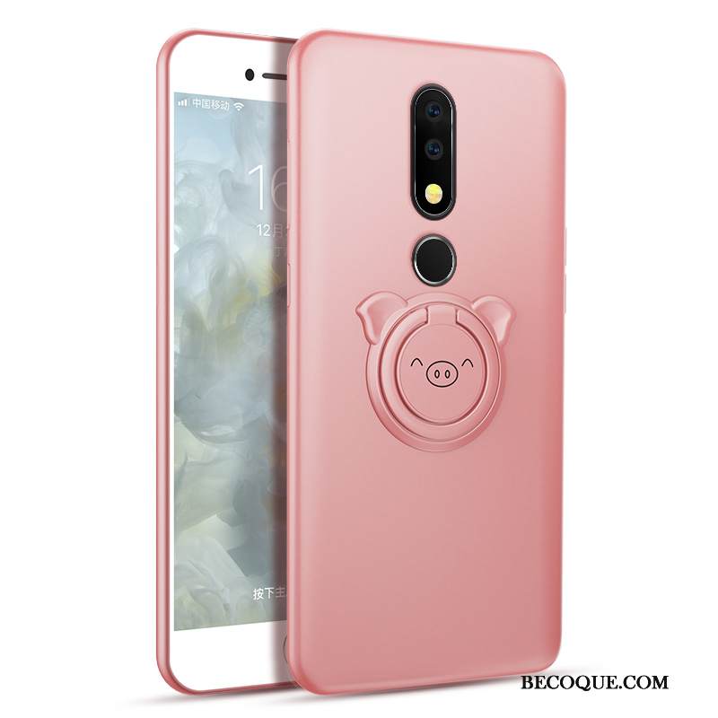 Kuori Nokia 3.1 Plus Laukut Trendi Net Red, Kotelo Nokia 3.1 Plus Pehmeä Neste Murtumaton Jauhe