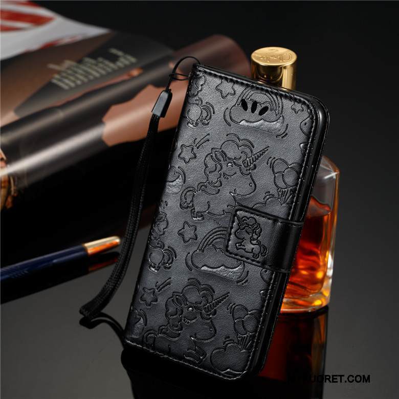 Kuori Nokia 5 Nahka Puhelimen Kuoret Musta, Kotelo Nokia 5 Pehmeä Neste Murtumaton