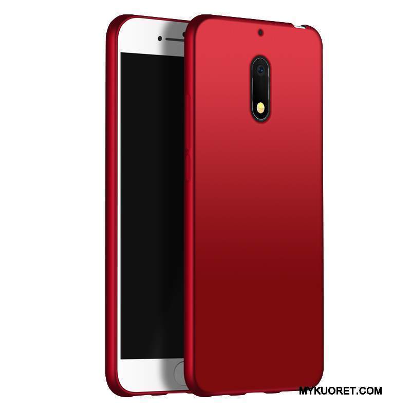 Kuori Nokia 6 Pehmeä Neste Yksinkertainen Ultra, Kotelo Nokia 6 Silikoni Punainen Puhelimen Kuoret