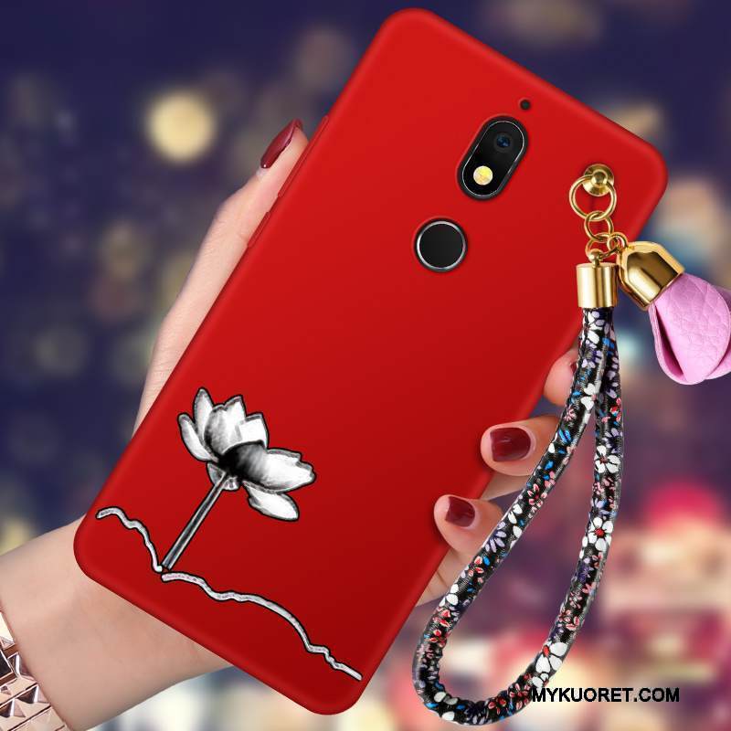 Kuori Nokia 7 Laukut Puhelimen Kuoret Trendi, Kotelo Nokia 7 Pehmeä Neste Murtumaton Punainen