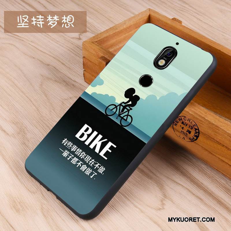 Kuori Nokia 7 Silikoni Murtumaton Puhelimen Kuoret, Kotelo Nokia 7 Suojaus Sininen