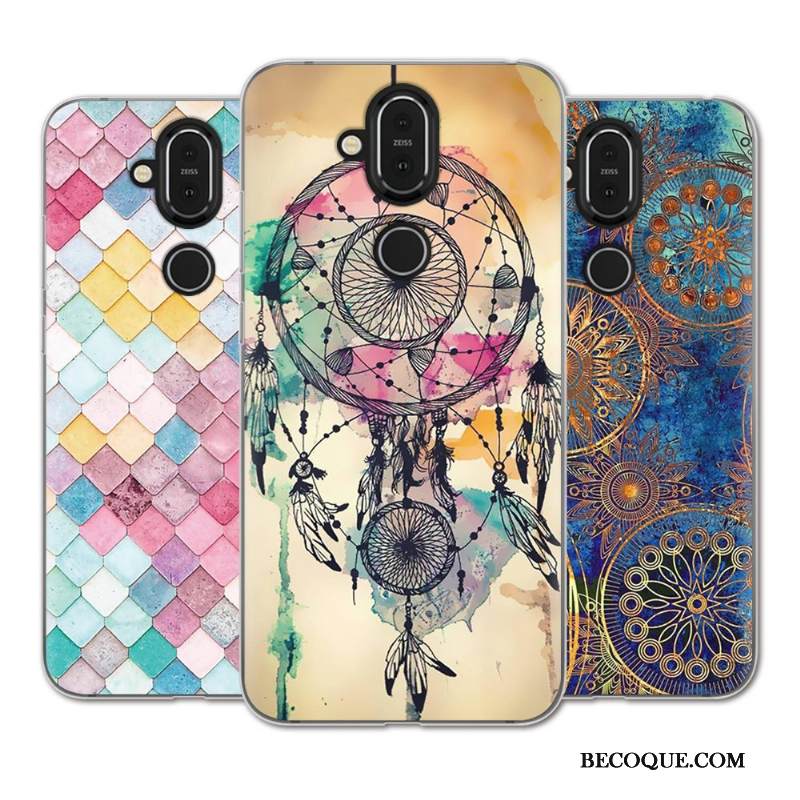 Kuori Nokia 8.1 Sarjakuva Jauhe Puhelimen Kuoret, Kotelo Nokia 8.1 Laukut Yksinkertainen Murtumaton