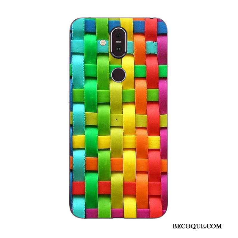 Kuori Nokia 8.1 Suojaus Vihreä Uusi, Kotelo Nokia 8.1 Maalaus Murtumaton