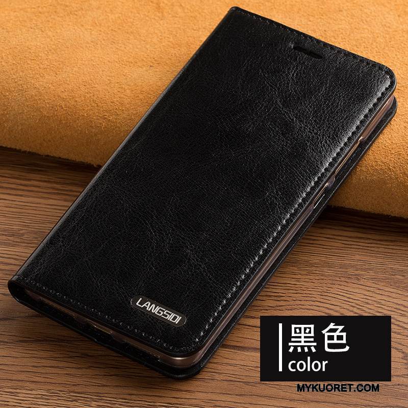 Kuori Nokia 8 Laukut Murtumaton Puhelimen Kuoret, Kotelo Nokia 8 Nahka Musta Liiketoiminta