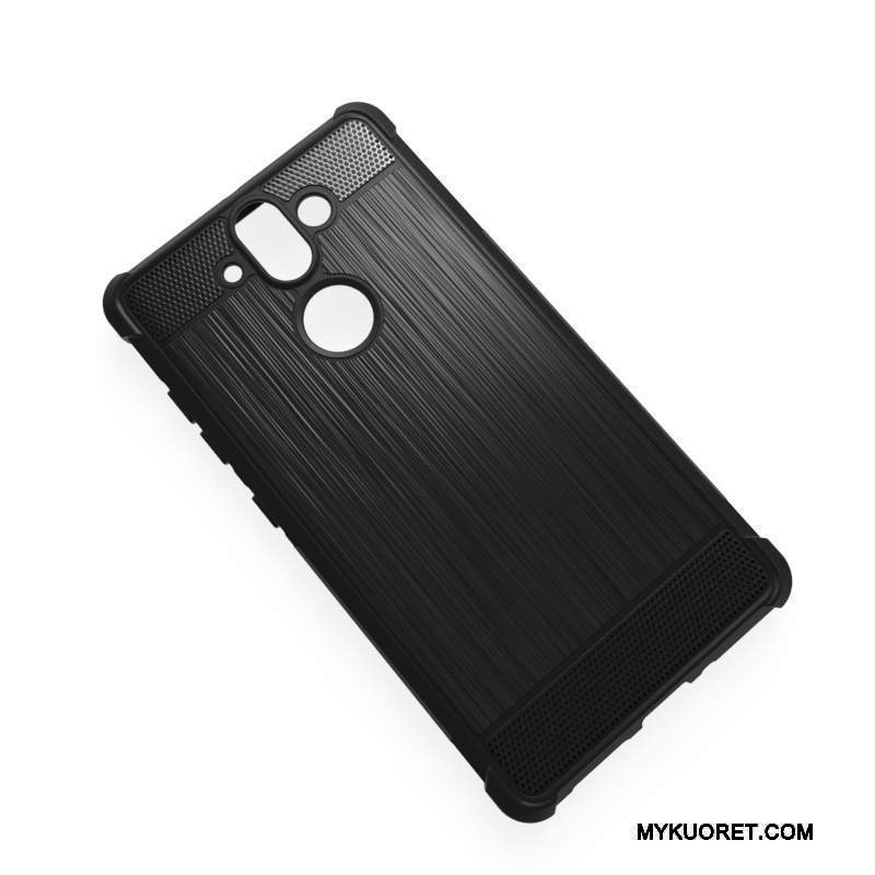 Kuori Nokia 8 Laukut Musta Pesty Suede, Kotelo Nokia 8 Suojaus Murtumaton Puhelimen Kuoret