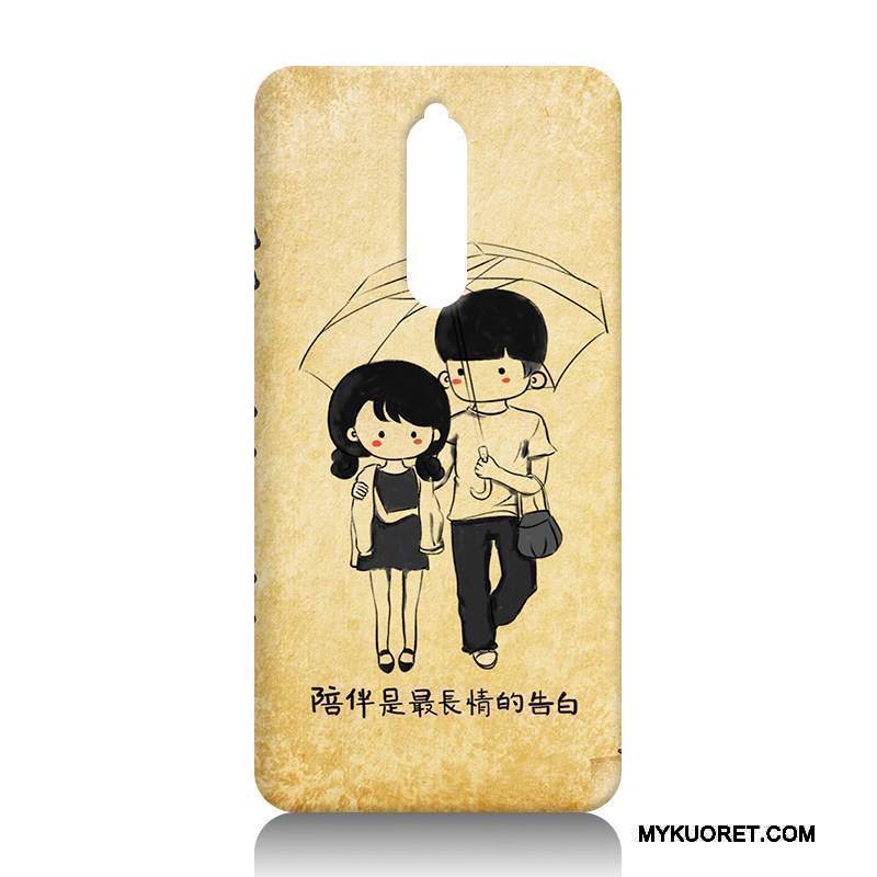 Kuori Nokia 8 Suojaus Kova Keltainen, Kotelo Nokia 8 Luova Murtumaton Puhelimen Kuoret