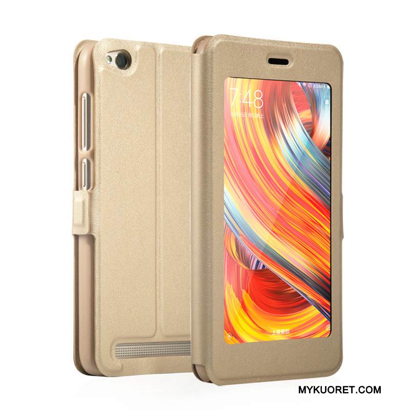 Kuori Redmi 5a Nahka Murtumaton Avaa Ikkuna, Kotelo Redmi 5a Suojaus Pieni Puhelimen Kuoret