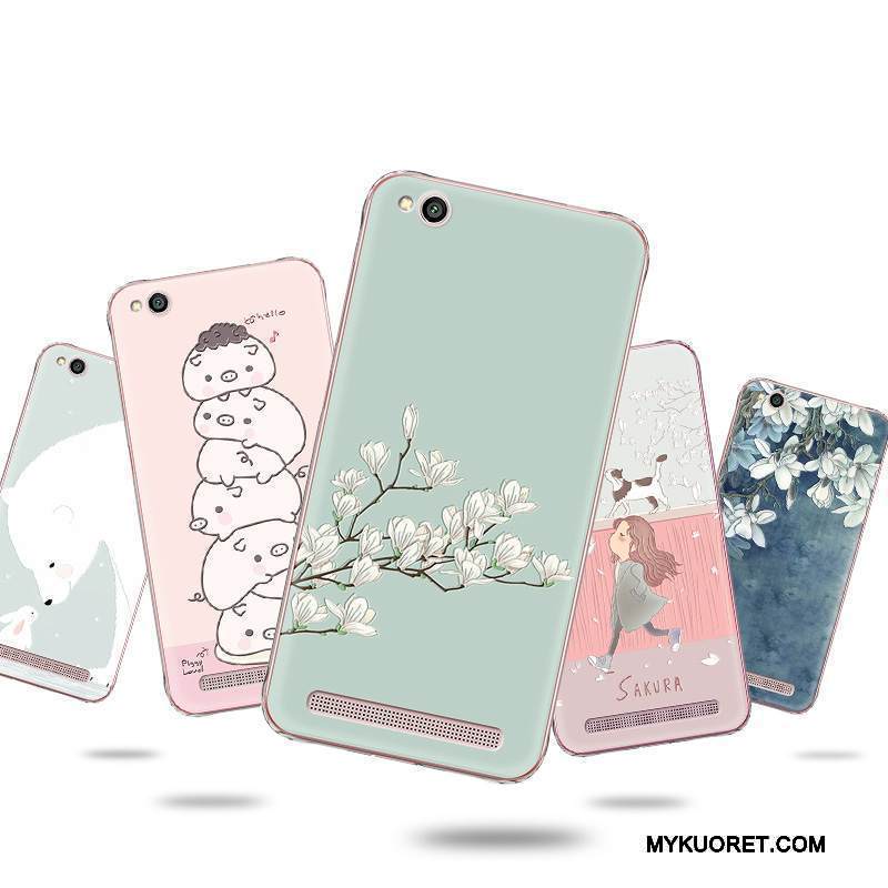 Kuori Redmi 5a Sarjakuva Ihana Murtumaton, Kotelo Redmi 5a Kohokuviointi Puhelimen Kuoret Punainen