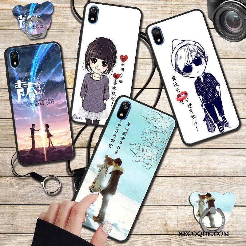 Kuori Redmi 7a Pehmeä Neste Ripustettavat Koristeet Puhelimen Kuoret, Kotelo Redmi 7a Laukut Tide-brändi Punainen