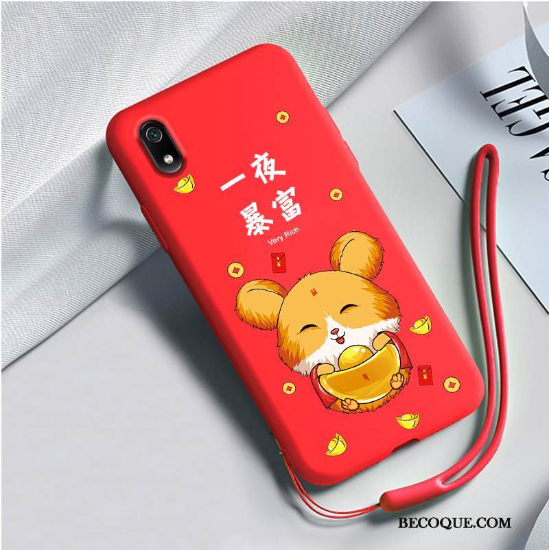 Kuori Redmi 7a Silikoni Puhelimen Kuoret Pieni, Kotelo Redmi 7a Suojaus Ihana Punainen