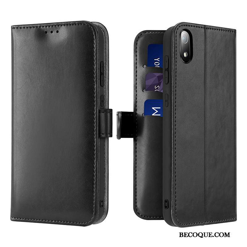 Kuori Redmi 7a Suojaus Pieni Uusi, Kotelo Redmi 7a Salkku Musta Kortti