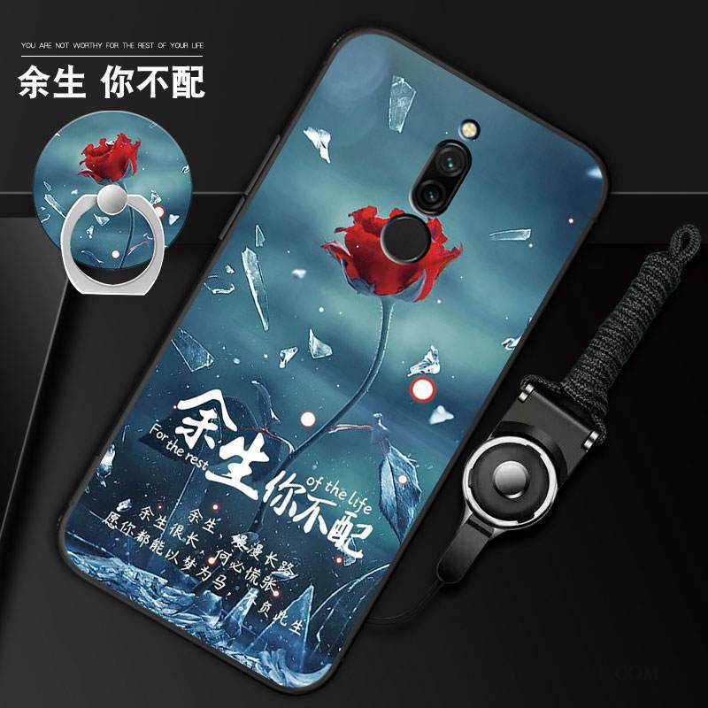 Kuori Redmi 8 Laukut Punainen Pieni, Kotelo Redmi 8 Luova Ripustettavat Koristeet Sininen