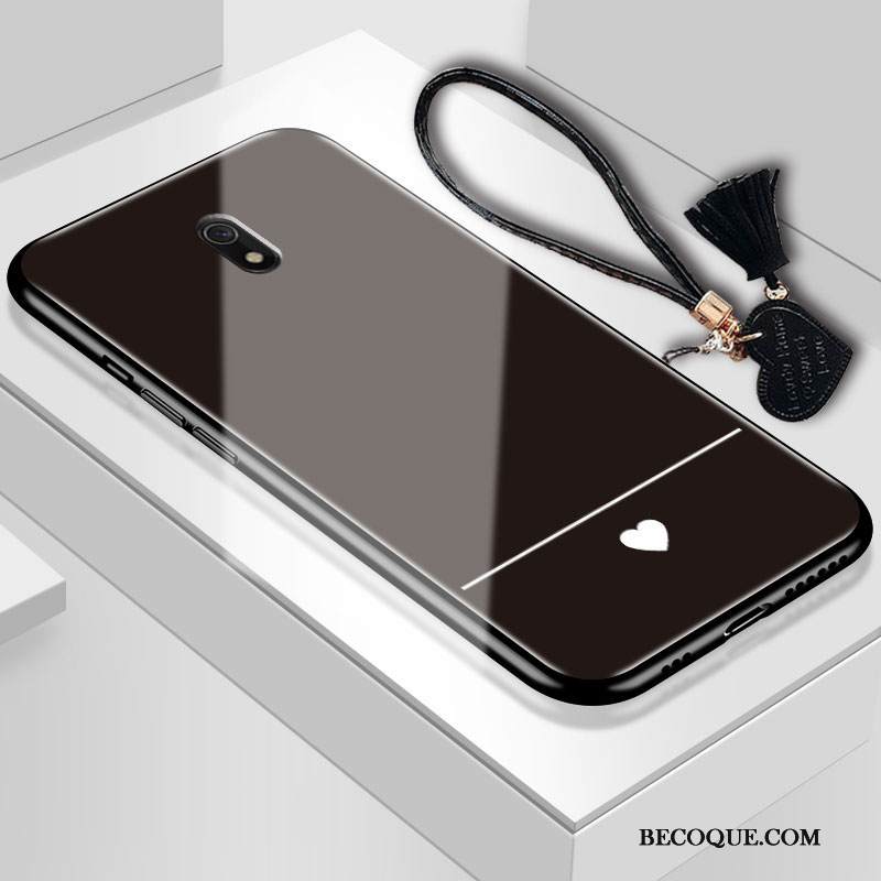 Kuori Redmi 8a Pehmeä Neste Lasi Yksinkertainen, Kotelo Redmi 8a Suojaus Säteilevä Musta