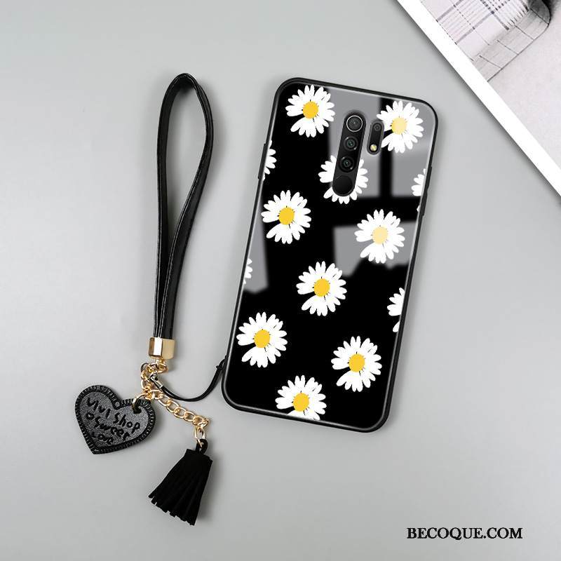 Kuori Redmi 9 Laukut Peili Musta, Kotelo Redmi 9 Suojaus Lasi Net Red