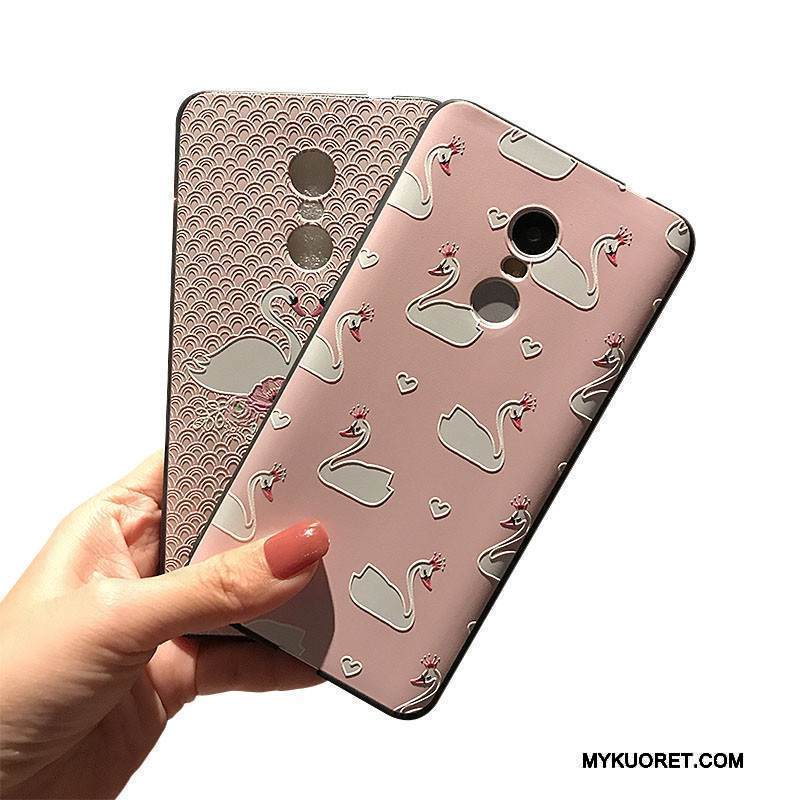 Kuori Redmi Note 4x Kohokuviointi Jauhe Punainen, Kotelo Redmi Note 4x Pehmeä Neste Korkea Puhelimen Kuoret