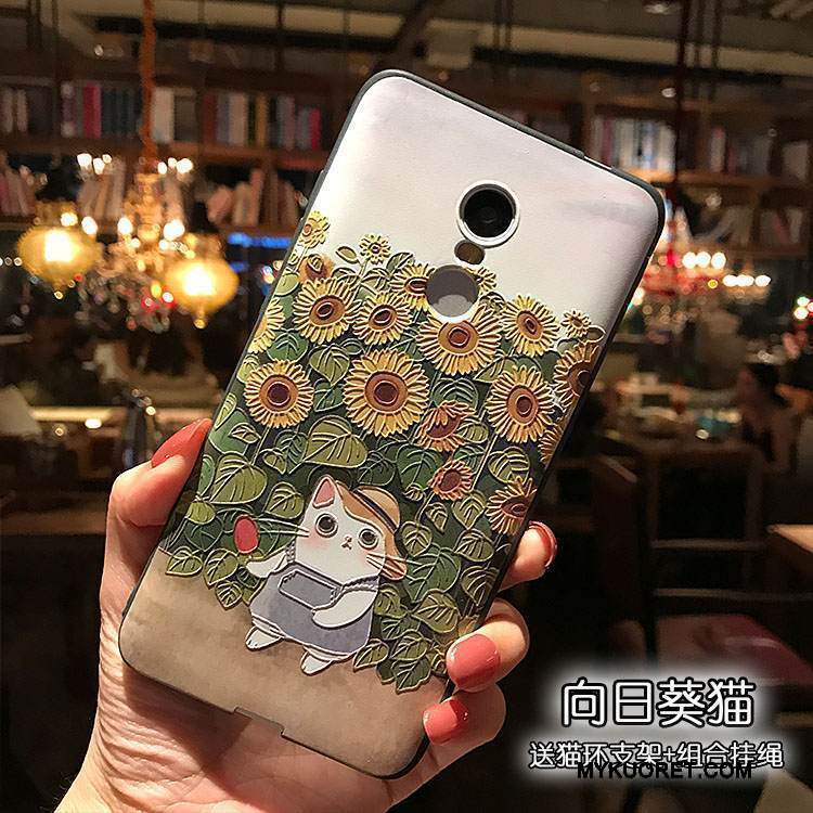 Kuori Redmi Note 4x Kohokuviointi Vihreä Korkea, Kotelo Redmi Note 4x Pehmeä Neste Punainen Puhelimen Kuoret