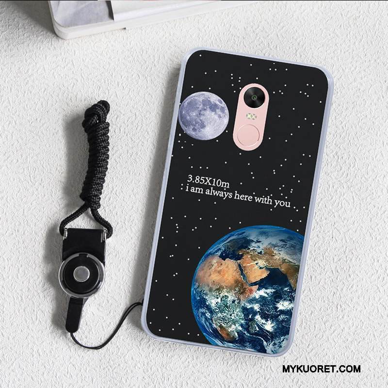 Kuori Redmi Note 4x Sarjakuva Pieni Musta, Kotelo Redmi Note 4x Pehmeä Neste Puhelimen Kuoret Muokata