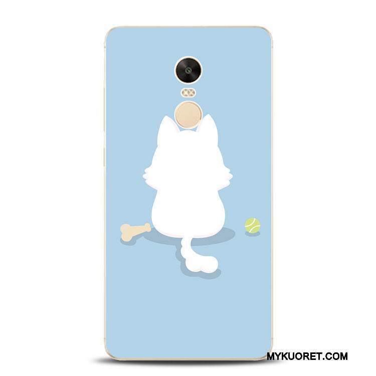 Kuori Redmi Note 4x Silikoni Harmaa Kissa, Kotelo Redmi Note 4x Tuki Puhelimen Kuoret Vaaleansininen