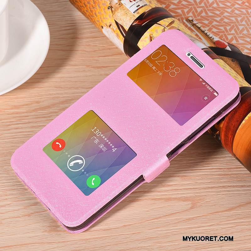 Kuori Redmi Note 4x Suojaus Trendi Punainen, Kotelo Redmi Note 4x Nahka Jauhe Puhelimen Kuoret