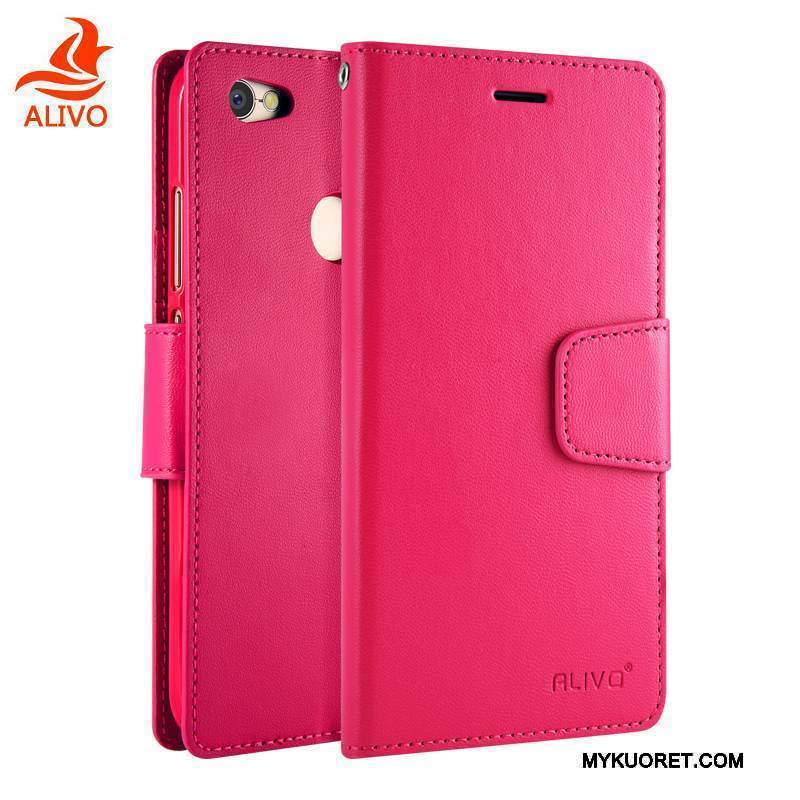 Kuori Redmi Note 5a Nahka Punainen Puhelimen Kuoret, Kotelo Redmi Note 5a Silikoni Pieni