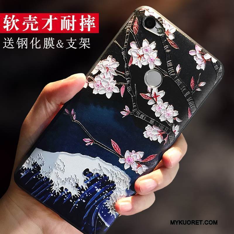 Kuori Redmi Note 5a Pehmeä Neste Pesty Suede Punainen, Kotelo Redmi Note 5a Suojaus Tummansininen Puhelimen Kuoret