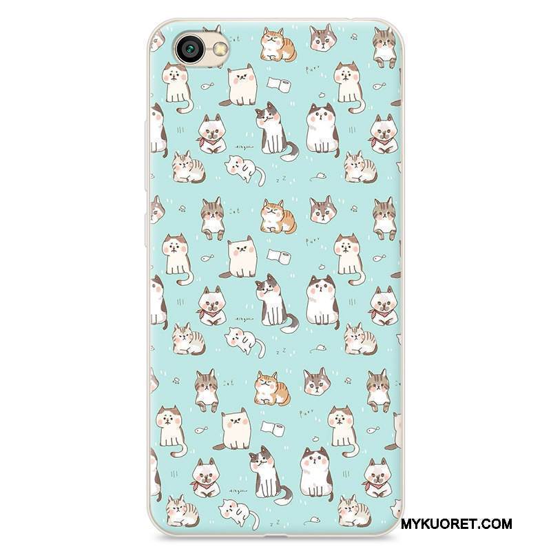 Kuori Redmi Note 5a Sarjakuva Pieni Murtumaton, Kotelo Redmi Note 5a Silikoni Yksinkertainen Punainen