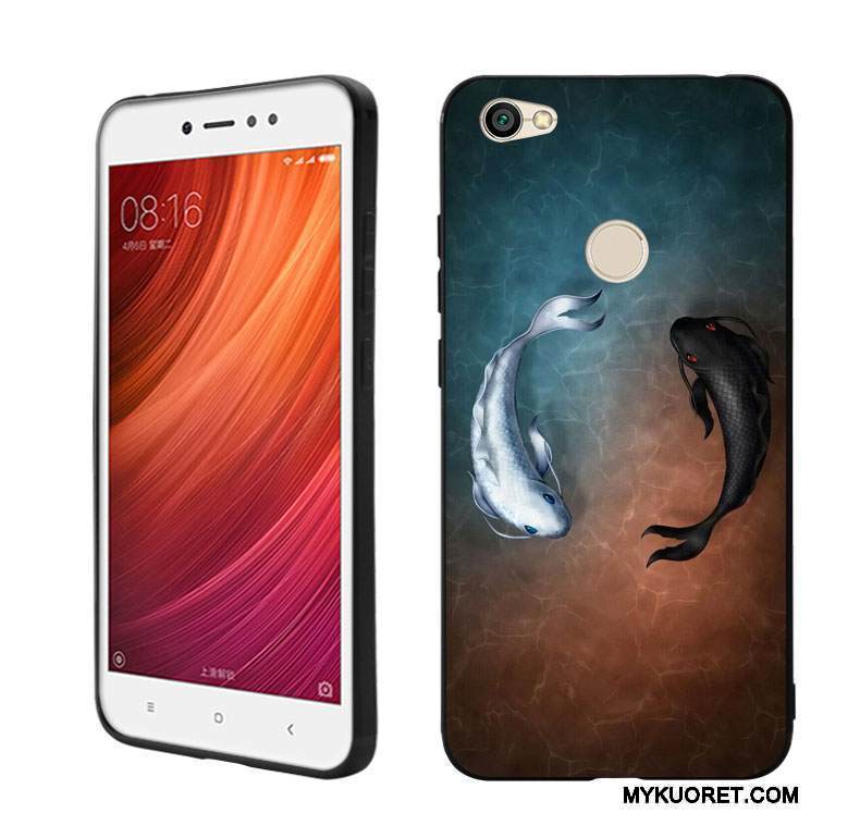 Kuori Redmi Note 5a Silikoni Sininen Puhelimen Kuoret, Kotelo Redmi Note 5a Suojaus Korkea Punainen