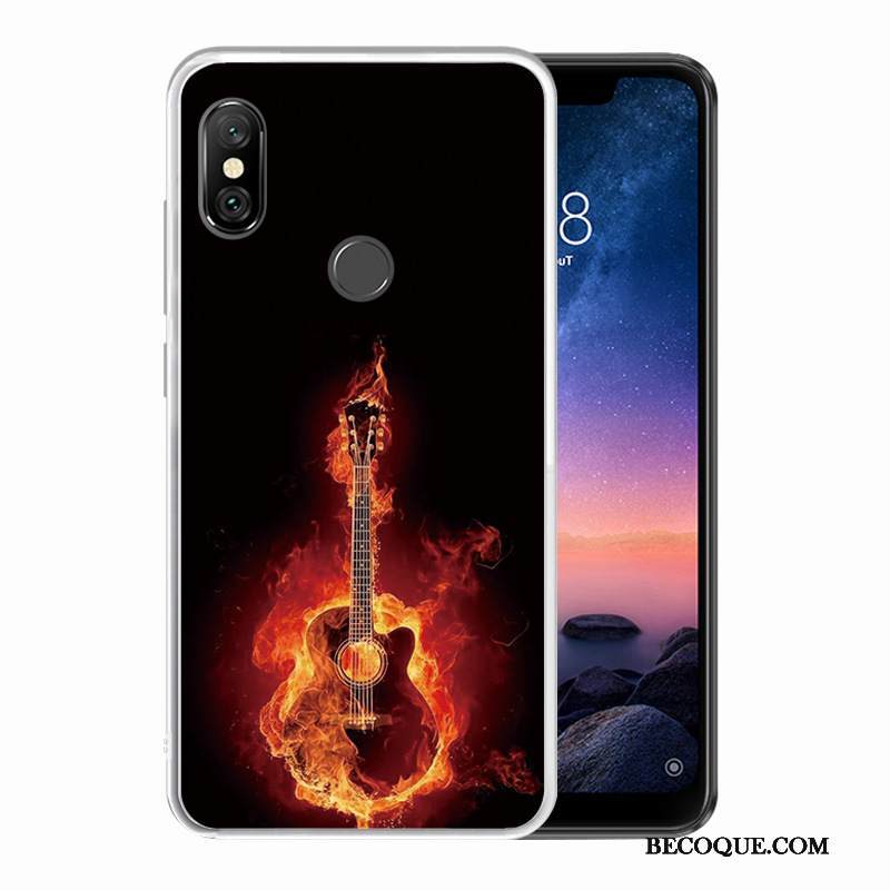 Kuori Redmi Note 6 Pro Silikoni Muokata Musta, Kotelo Redmi Note 6 Pro Puhelimen Kuoret Malli