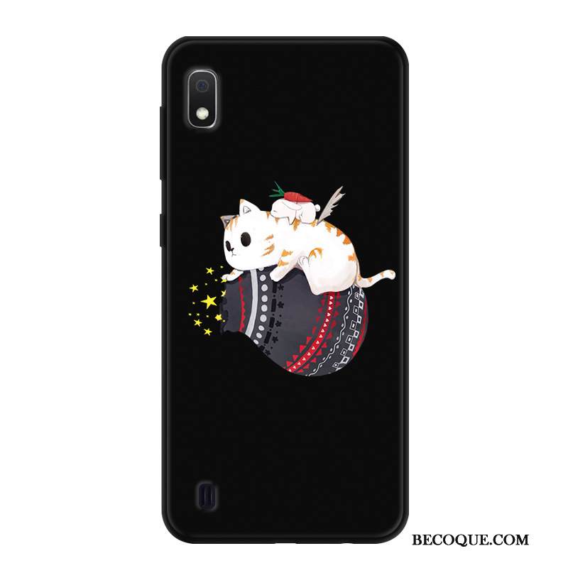 Kuori Samsung Galaxy A10 Luova Puhelimen Kuoret Musta, Kotelo Samsung Galaxy A10 Sarjakuva Persoonallisuus Murtumaton