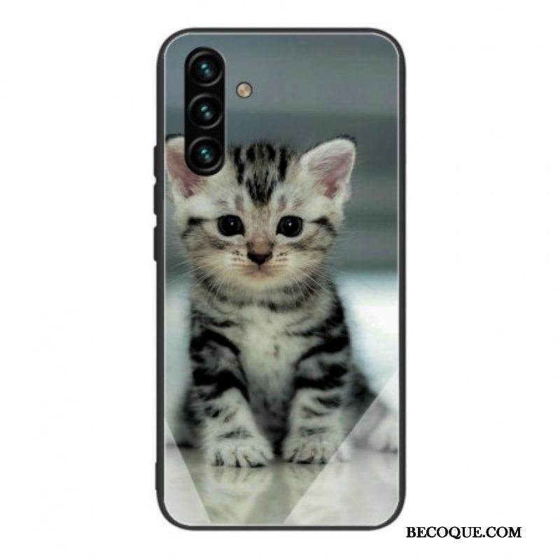 Kuori Samsung Galaxy A13 5G / A04s Kitten Karkaistu Lasi
