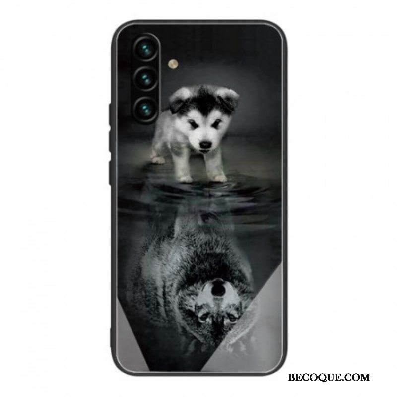 Kuori Samsung Galaxy A13 5G / A04s Puppy Dream Karkaistu Lasi