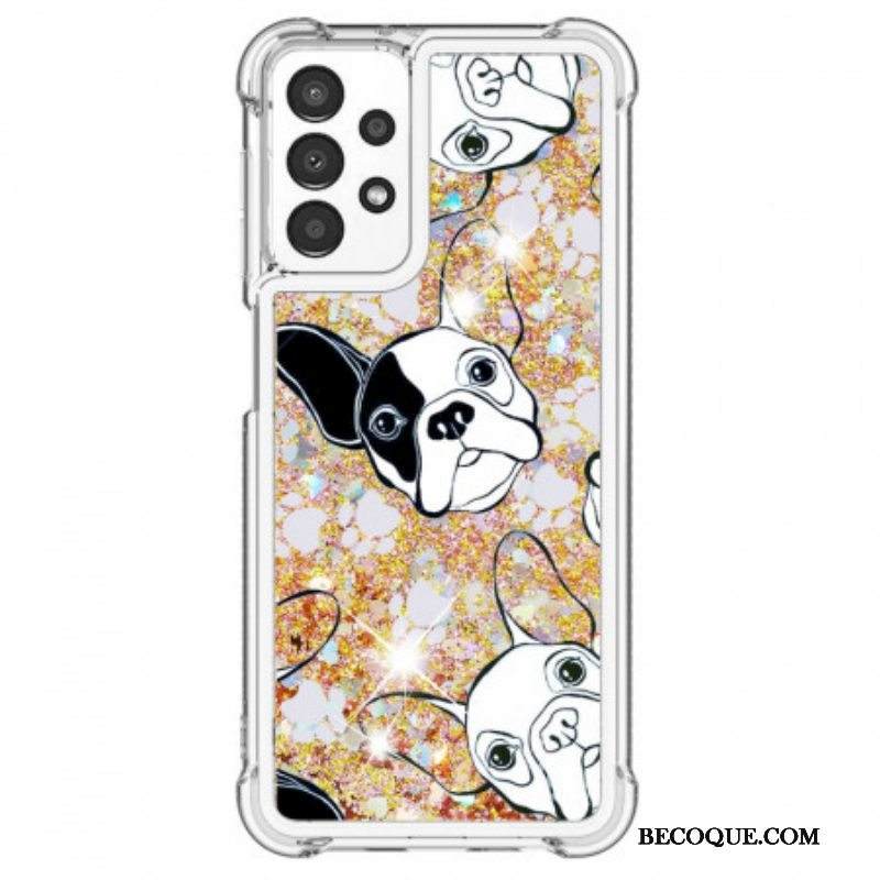 Kuori Samsung Galaxy A13 Herra Koiran Paljetteja