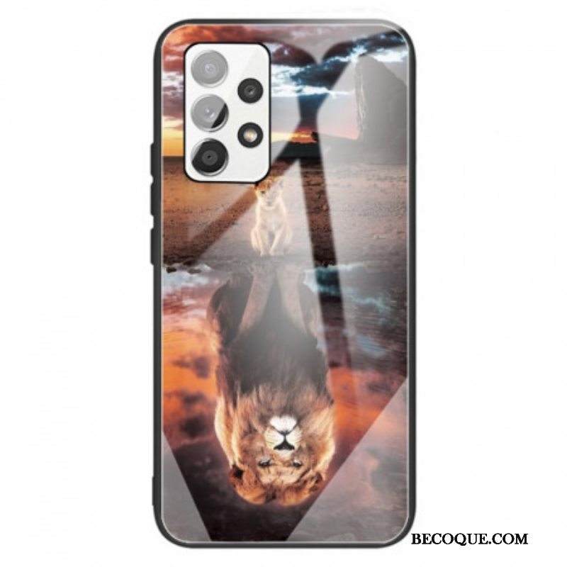 Kuori Samsung Galaxy A13 Lion Cub's Dream Karkaistu Lasi