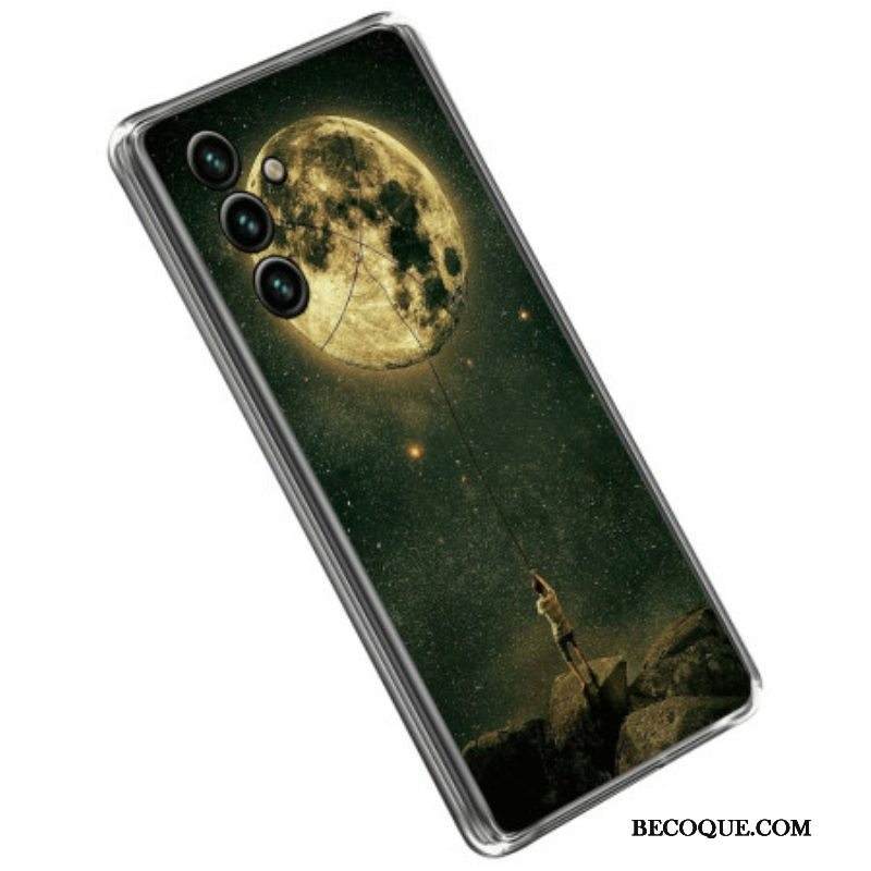 Kuori Samsung Galaxy A14 / A14 5G Joustava Moon Man