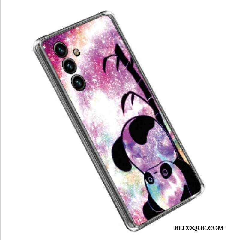 Kuori Samsung Galaxy A14 / A14 5G Silikoni Panda Ylösalaisin