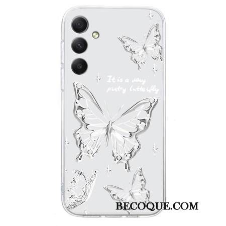 Kuori Samsung Galaxy A17 4g / 5g Valkoinen Perhonen