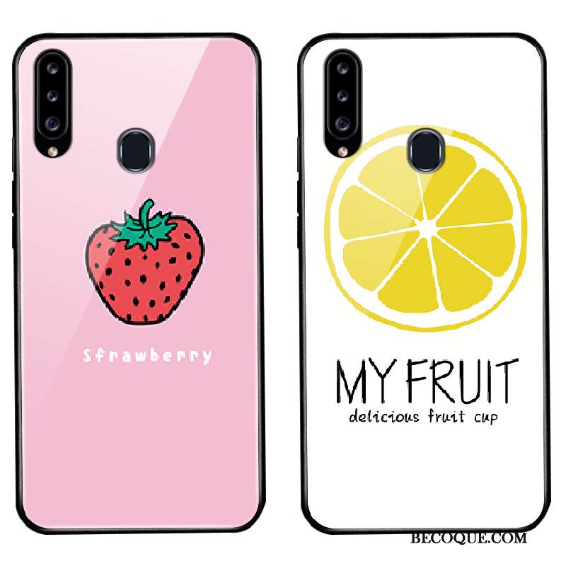 Kuori Samsung Galaxy A20s Laukut Yksinkertainen Ihana, Kotelo Samsung Galaxy A20s Silikoni Lasi Jauhe