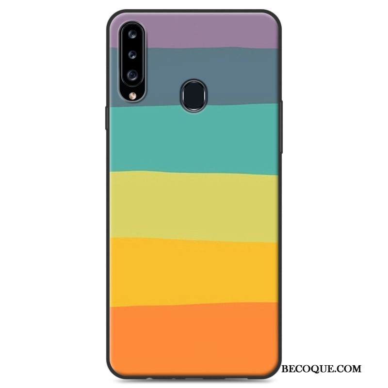 Kuori Samsung Galaxy A20s Monivärinen Puhelimen Kuoret Murtumaton, Kotelo Samsung Galaxy A20s Pehmeä Neste Ripustettavat Koristeet Pesty Suede
