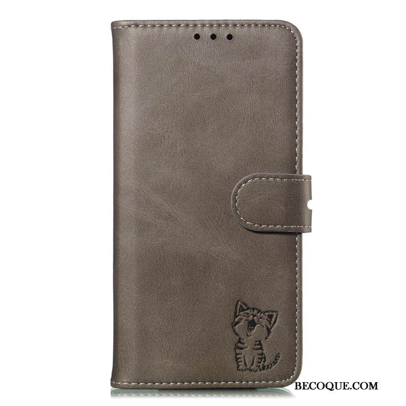 Kuori Samsung Galaxy A20s Nahka Puhelimen Kuoret Harmaa, Kotelo Samsung Galaxy A20s Kuoret Kortti