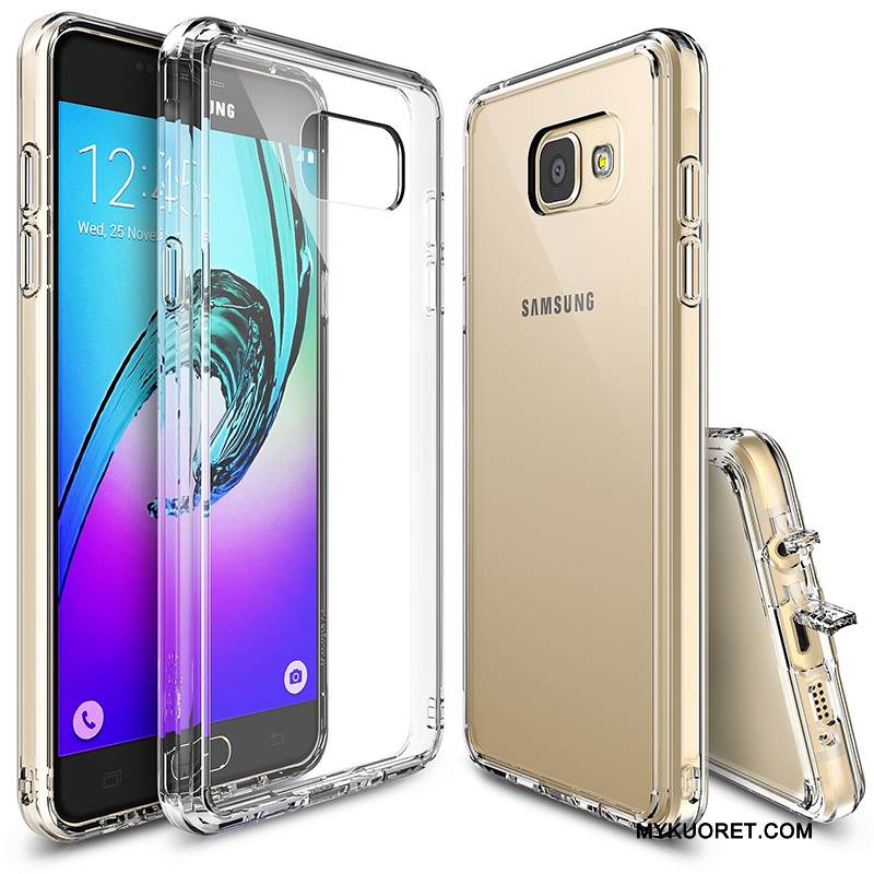 Kuori Samsung Galaxy A3 2017 Silikoni Puhelimen Kuoret Valkoinen, Kotelo Samsung Galaxy A3 2017 Suojaus Murtumaton