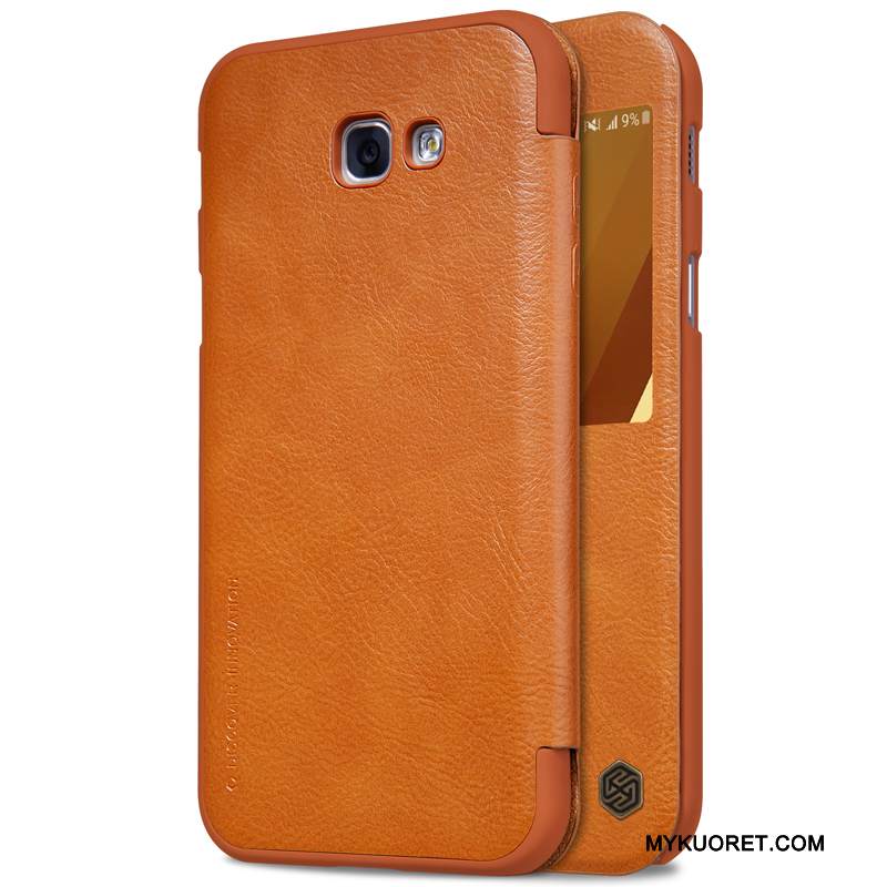 Kuori Samsung Galaxy A3 2017 Suojaus Puhelimen Kuoret Murtumaton, Kotelo Samsung Galaxy A3 2017 Kuoret Keltainen Kulta