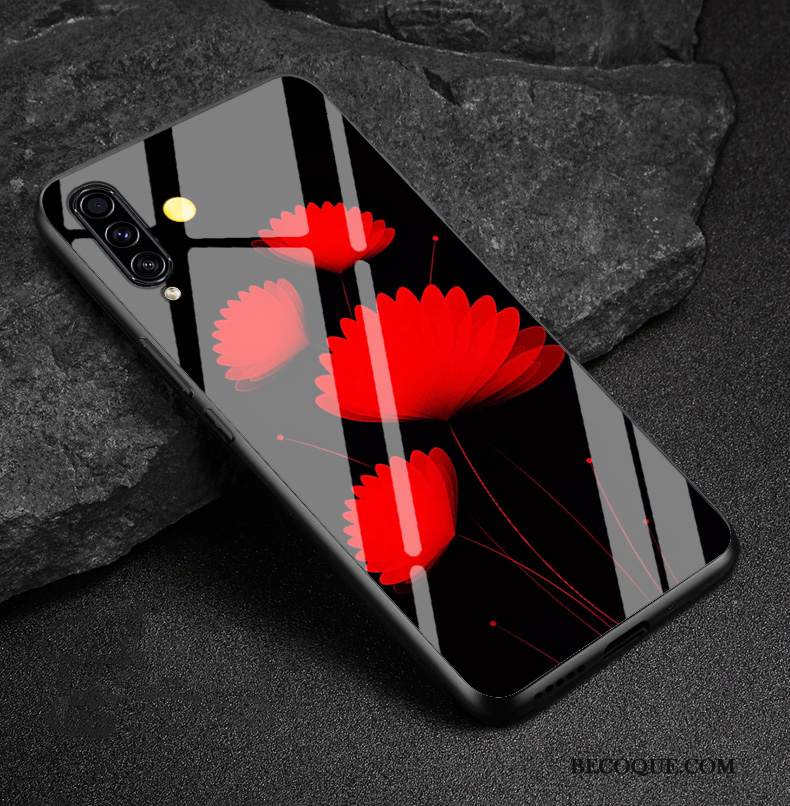 Kuori Samsung Galaxy A30s Pehmeä Neste Muokata Lasi, Kotelo Samsung Galaxy A30s Silikoni Trendi Musta