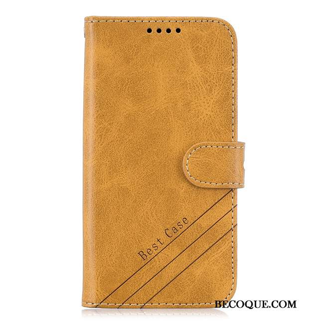 Kuori Samsung Galaxy A41 Laukut Keltainen Murtumaton, Kotelo Samsung Galaxy A41 Nahka