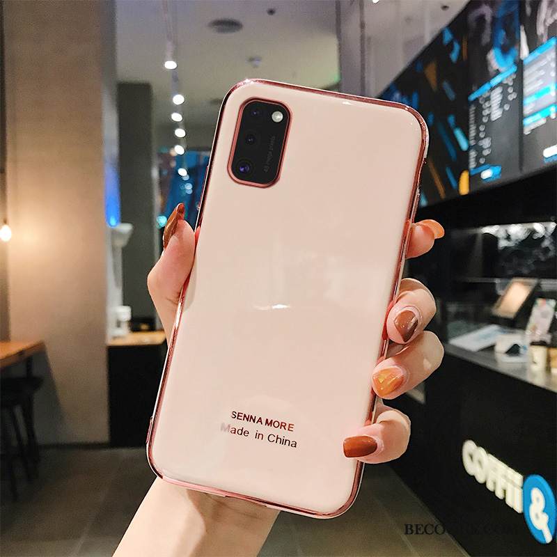 Kuori Samsung Galaxy A41 Laukut Persoonallisuus Pinnoitus, Kotelo Samsung Galaxy A41 Pehmeä Neste Yksinkertainen Jauhe