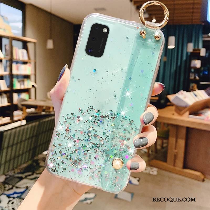 Kuori Samsung Galaxy A41 Ylellisyys Jauhe Puhelimen Kuoret, Kotelo Samsung Galaxy A41 Suojaus Vihreä