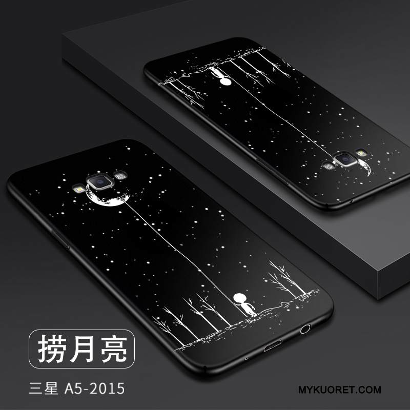 Kuori Samsung Galaxy A5 2015 Laukut Murtumaton Pesty Suede, Kotelo Samsung Galaxy A5 2015 Suojaus Ohut Puhelimen Kuoret