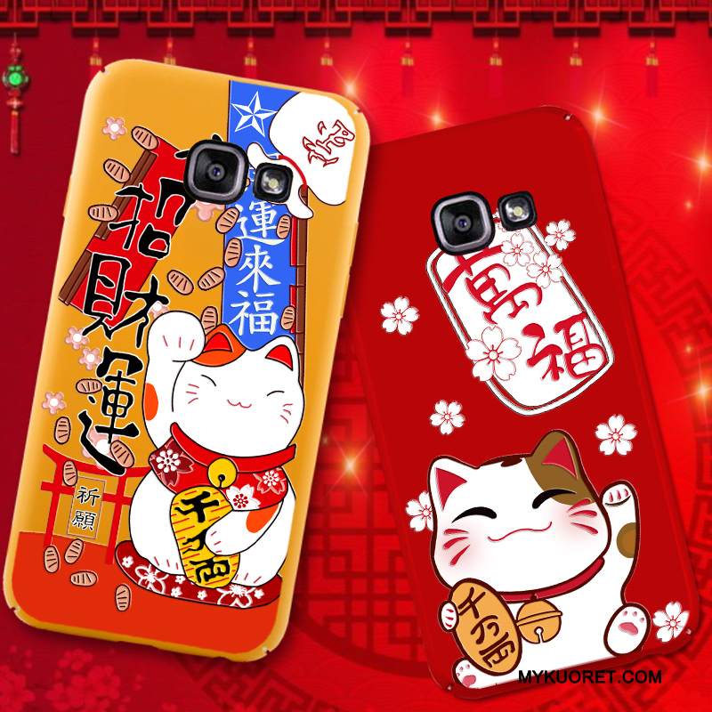 Kuori Samsung Galaxy A5 2016 Laukut Kova Keltainen, Kotelo Samsung Galaxy A5 2016 Luova Pesty Suede Persoonallisuus