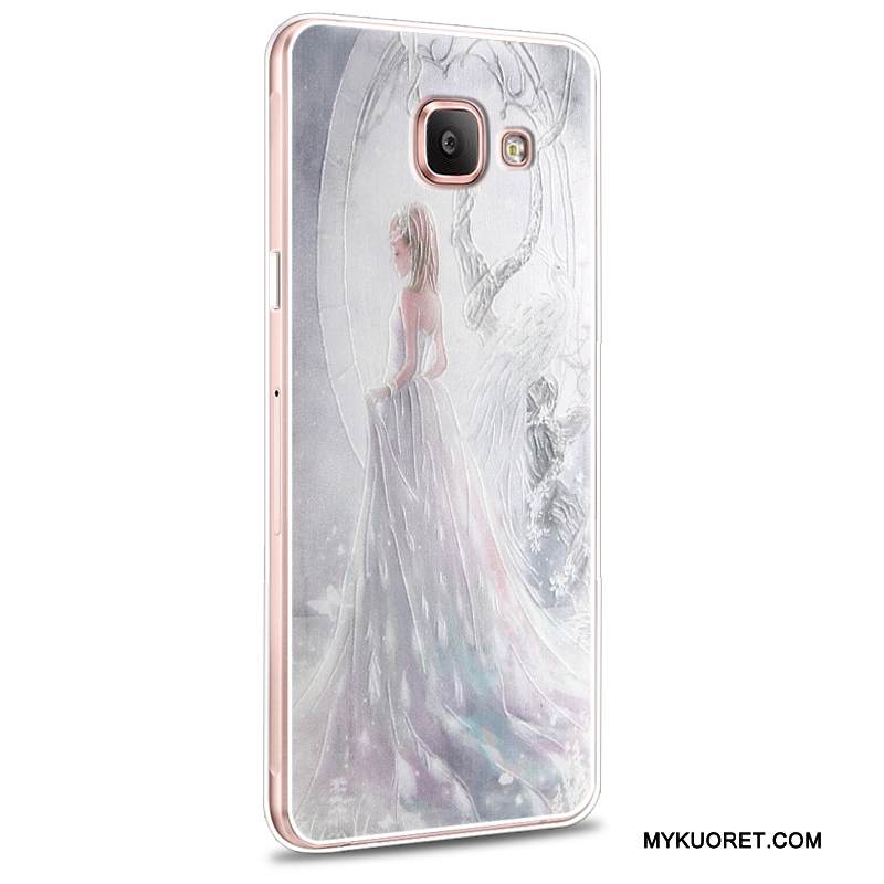 Kuori Samsung Galaxy A5 2016 Pehmeä Neste Puhelimen Kuoret Murtumaton, Kotelo Samsung Galaxy A5 2016 Silikoni Trendi Vaaleansininen