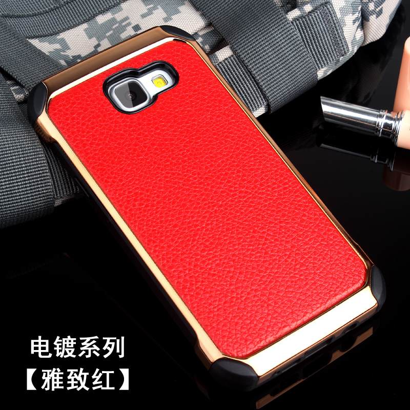 Kuori Samsung Galaxy A5 2016 Silikoni Murtumaton Naamiointi, Kotelo Samsung Galaxy A5 2016 Suojaus Punainen Puhelimen Kuoret