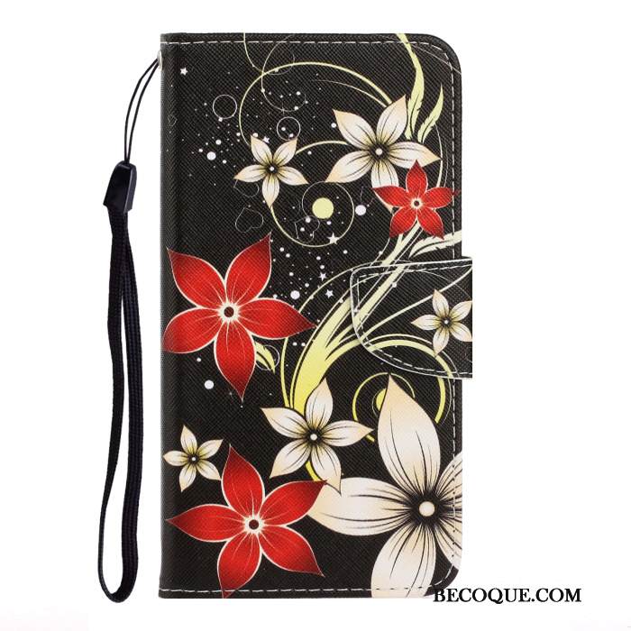 Kuori Samsung Galaxy A51 Maalaus Puhelimen Kuoret Musta, Kotelo Samsung Galaxy A51 Nahka Eläin